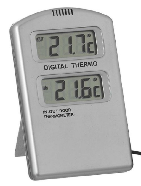 TERMOMETER DIGITALT INNE/UTE