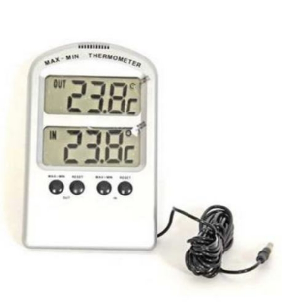 TERMOMETER DIGITALT INNE/UTE