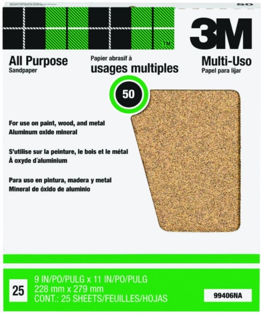 SANDPAPIR 3M M/ALUMINIUMOKSID