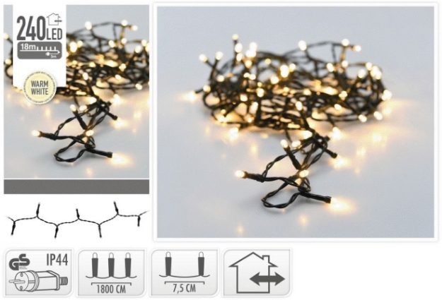 LYSKJEDE 240 LED LYS KMAN