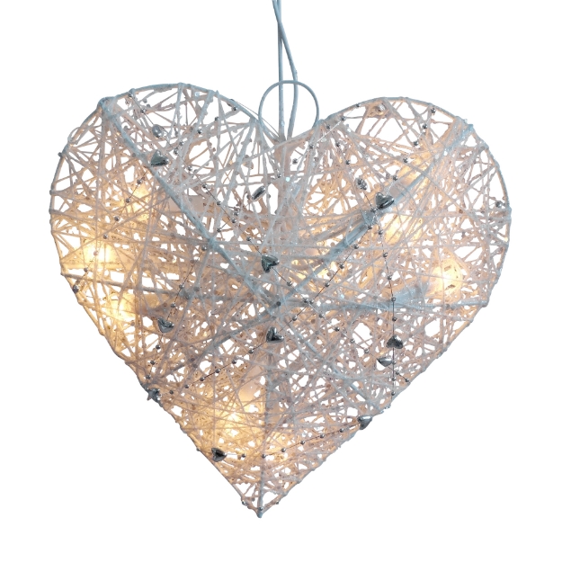 HJERTE STRING HVIT COTTON LINE