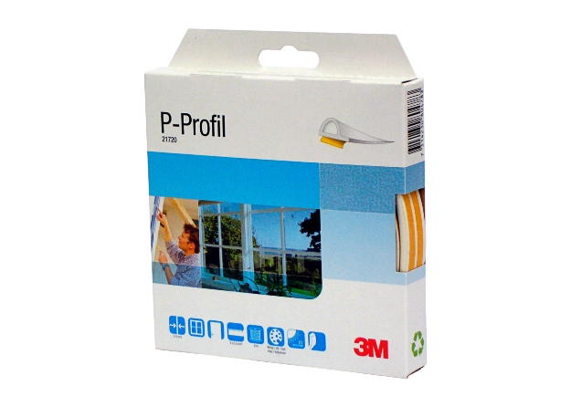 TETNINGSLIST 3M HVIT P-PROFIL