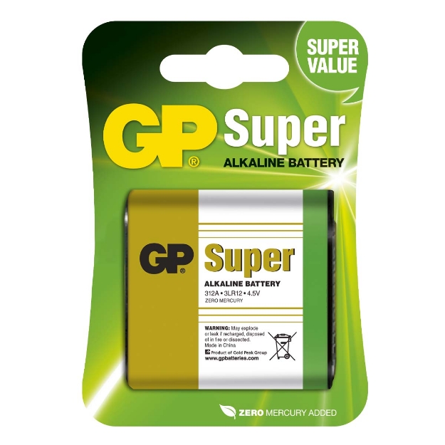 Bilde av BATTERI GP SUPER FLAT ALKALINE