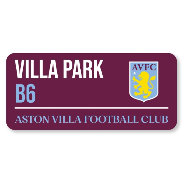 ASTON VILLA COLOUR STREET SIGN