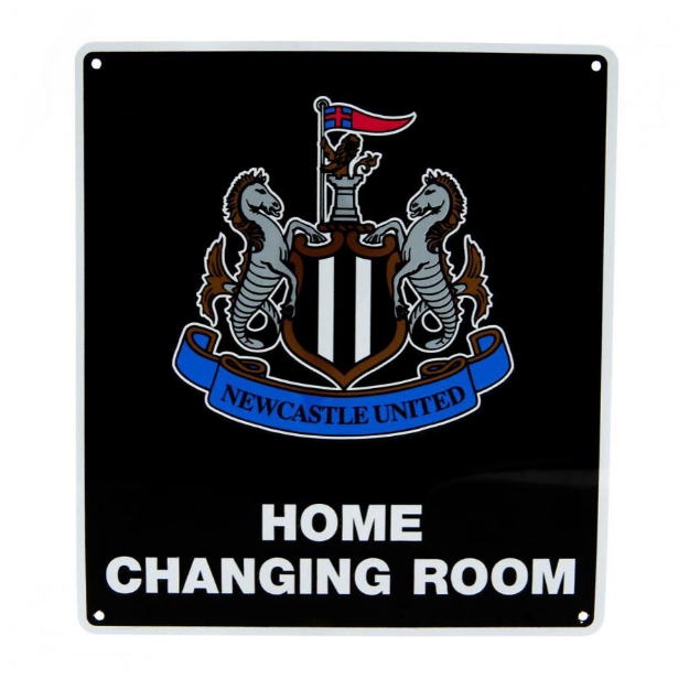 NEWCASTLE UNITED FC CHANGING ROOM SIGN