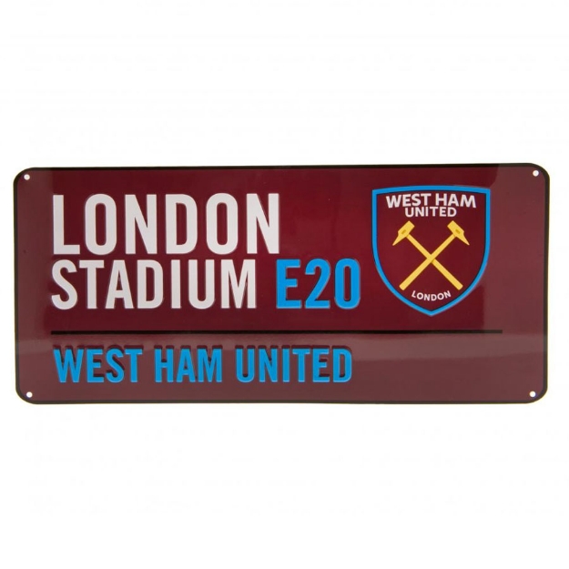 WEST HAM FC STREET SIGN