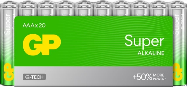 BATTERI GP SUPER ALKALINE 20PK NY