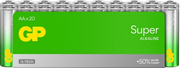 BATTERI GP SUPER ALKALISK 20PK