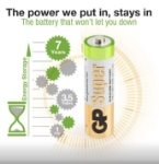 BATTERI GP SUPER ALKALISK 