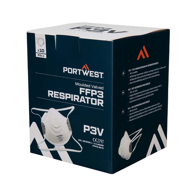 PORTWEST STØVMASKE MED VENTIL