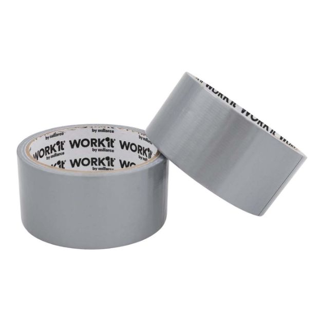 TAPE LERRETS SØLVGRÅ 2PK